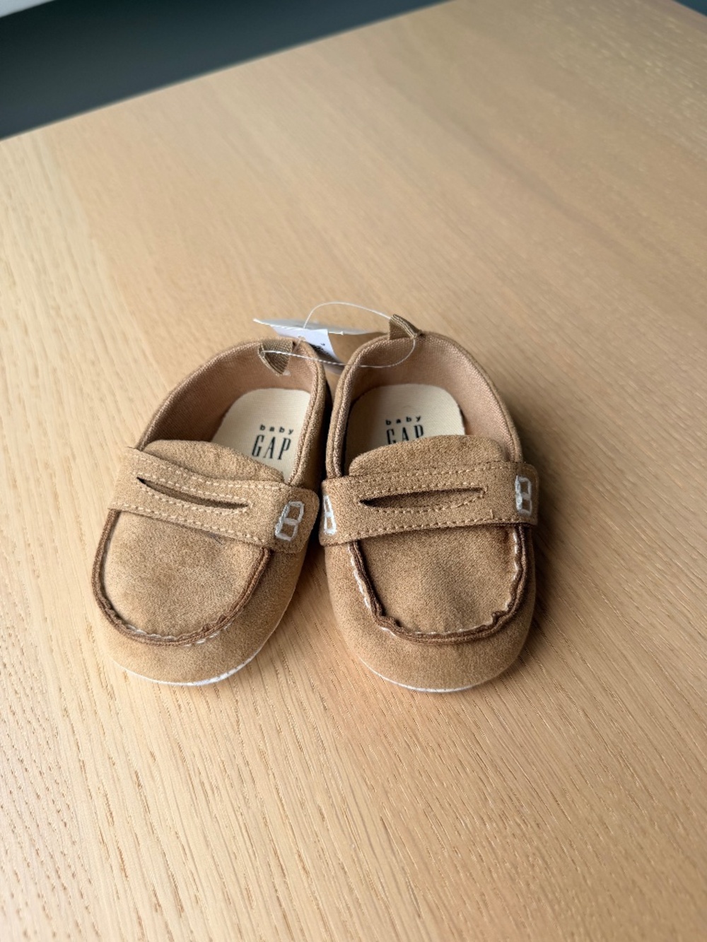 baby Gap- vegan suede loafers, size: 3-6 months